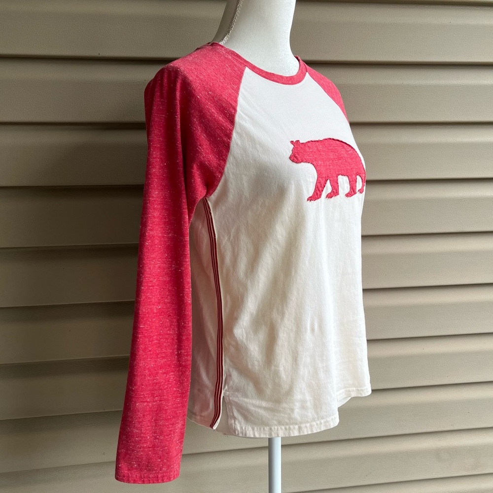 •Hatley• Little Blue House Women's Red Bear Pajama Top - Size Medium - Picture 5 of 9